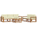 Set de canapele de exterior cu pernă 6 pcs Natural și Crem - WALTI WALTI
