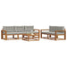 Set de canapele de exterior 6 pcs Gri natural și deschis - WALTI WALTI