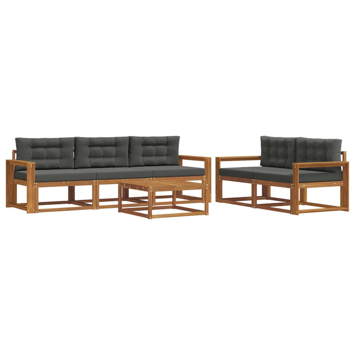 Set de canapele de exterior cu pernă 6 pcs Natural și Antracit - WALTI WALTI