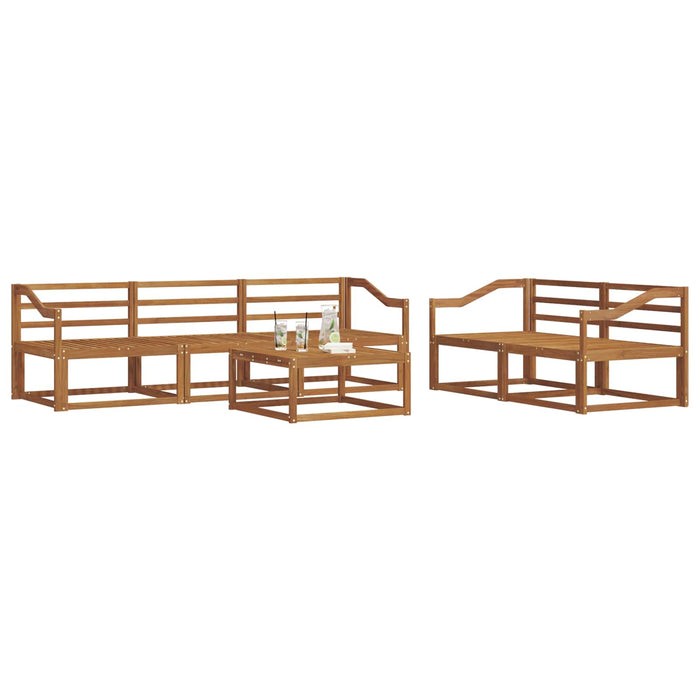 Set de canapele de exterior 6 pcs natural Lemn Solid de Acacia - WALTI WALTI