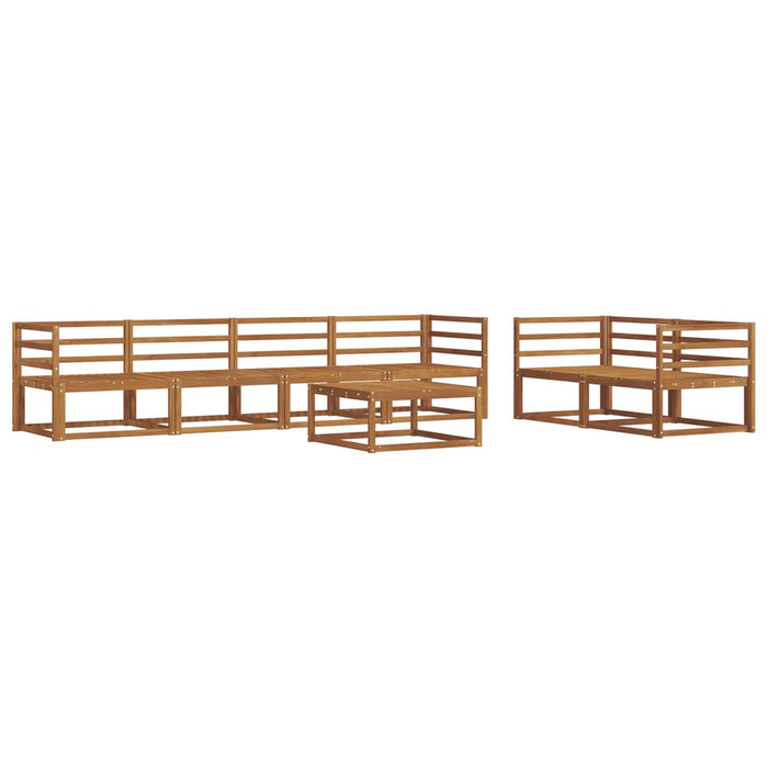 Set de canapele de exterior 7 pcs natural Lemn Solid de Acacia WALTI