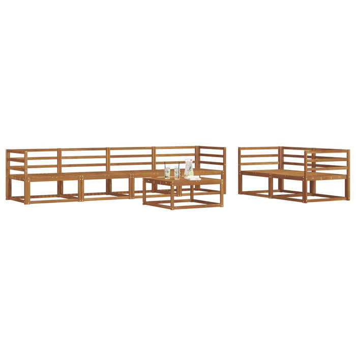 Set de canapele de exterior 7 pcs natural Lemn Solid de Acacia WALTI