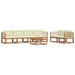 Set de canapele de exterior cu pernă 7 pcs Natural și Crem - WALTI WALTI