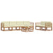 Set de canapele de exterior cu pernă 7 pcs Natural și Crem - WALTI WALTI