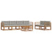 Set de canapele de exterior 7 pcs Gri natural și deschis - WALTI WALTI