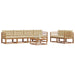Set de canapele de exterior cu pernă 7 pcs Natural și Bej - WALTI WALTI