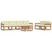 Set de canapele de exterior cu pernă 7 pcs Natural și Crem - WALTI WALTI