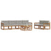 Set de canapele de exterior 7 pcs Gri natural și deschis - WALTI WALTI