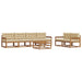 Set de canapele de exterior cu pernă 7 pcs Natural și Bej - WALTI WALTI