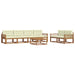 Set de canapele de exterior cu pernă 7 pcs Natural și Crem - WALTI WALTI