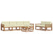 Set de canapele de exterior cu pernă 7 pcs Natural și Crem - WALTI WALTI