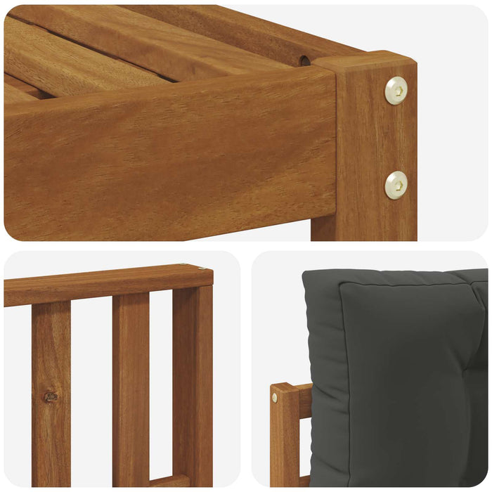 Set de canapele de exterior cu pernă 7 pcs Natural și Antracit - WALTI WALTI