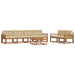 Set de canapele de exterior cu pernă 7 pcs Natural și Bej - WALTI WALTI