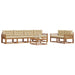 Set de canapele de exterior cu pernă 7 pcs Natural și Bej - WALTI WALTI