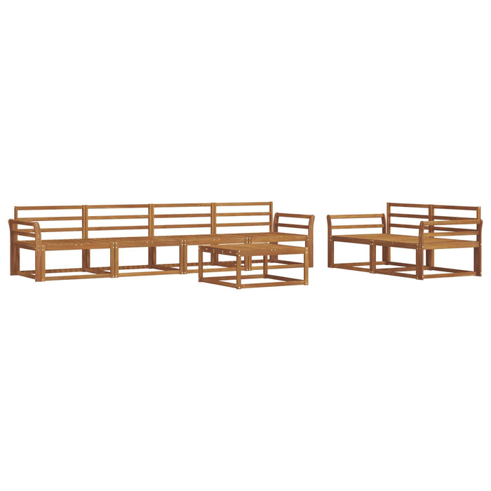 Set de canapele de exterior 7 pcs natural Lemn Solid de Acacia WALTI