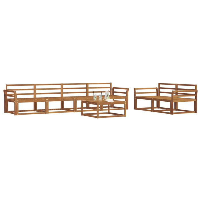 Set de canapele de exterior 7 pcs natural Lemn Solid de Acacia WALTI
