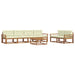 Set de canapele de exterior cu pernă 7 pcs Natural și Crem - WALTI WALTI