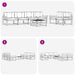 Set de canapele de exterior cu pernă 7 pcs Natural și Crem - WALTI WALTI