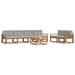 Set de canapele de exterior 7 pcs Gri natural și deschis - WALTI WALTI