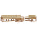 Set de canapele de exterior cu pernă 7 pcs Natural și Bej - WALTI WALTI