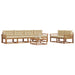 Set de canapele de exterior cu pernă 7 pcs Natural și Bej - WALTI WALTI
