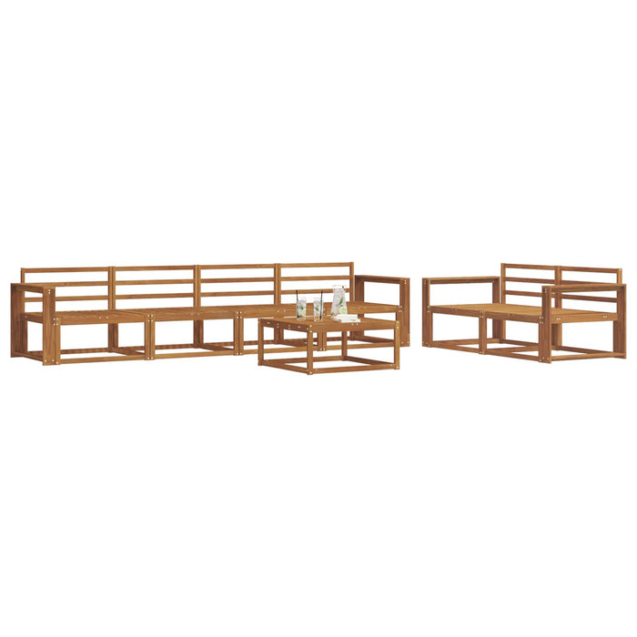 Set de canapele de exterior 7 pcs natural Lemn Solid de Acacia WALTI