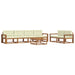 Set de canapele de exterior cu pernă 7 pcs Natural și Crem - WALTI WALTI