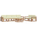 Set de canapele de exterior cu pernă 7 pcs Natural și Crem - WALTI WALTI