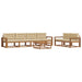 Set de canapele de exterior cu pernă 7 pcs Natural și Bej - WALTI WALTI