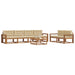 Set de canapele de exterior cu pernă 7 pcs Natural și Bej - WALTI WALTI