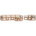 Set de canapele de exterior 7 pcs natural Lemn Solid de Acacia - WALTI WALTI