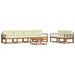 Set de canapele de exterior cu pernă 7 pcs Natural și Crem - WALTI WALTI