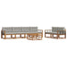 Set de canapele de exterior 7 pcs Gri natural și deschis - WALTI WALTI