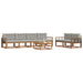 Set de canapele de exterior 7 pcs Gri natural și deschis - WALTI WALTI