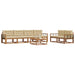 Set de canapele de exterior cu pernă 7 pcs Natural și Bej - WALTI WALTI
