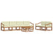 Set de canapele de exterior cu pernă 7 pcs Natural și Crem - WALTI WALTI