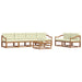 Set de canapele de exterior cu pernă 7 pcs Natural și Crem - WALTI WALTI