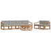 Set de canapele de exterior 7 pcs Gri natural și deschis - WALTI WALTI