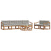 Set de canapele de exterior 7 pcs Gri natural și deschis - WALTI WALTI