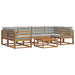 Set de canapele de exterior 7 pcs Gri natural și deschis - WALTI WALTI