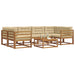Set de canapele de exterior cu pernă 7 pcs Natural și Bej - WALTI WALTI