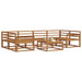 Set de canapele de exterior 7 pcs natural Lemn Solid de Acacia - WALTI WALTI
