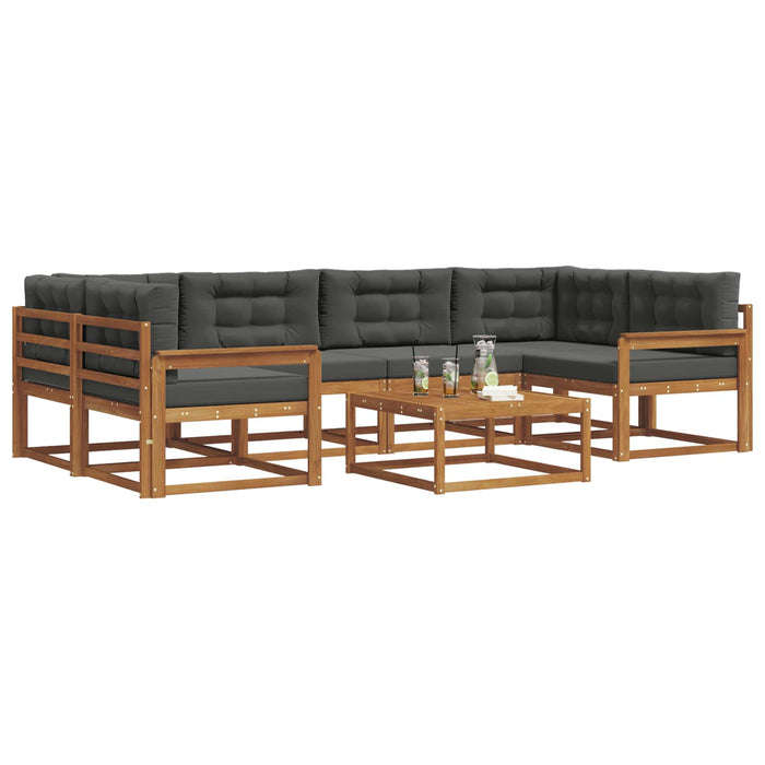 Set de canapele de exterior cu pernă 7 pcs Natural și Antracit - WALTI WALTI