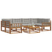 Set de canapele de exterior 7 pcs Gri natural și deschis - WALTI WALTI