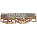 Set de canapele de exterior 7 pcs Gri natural și deschis - WALTI WALTI