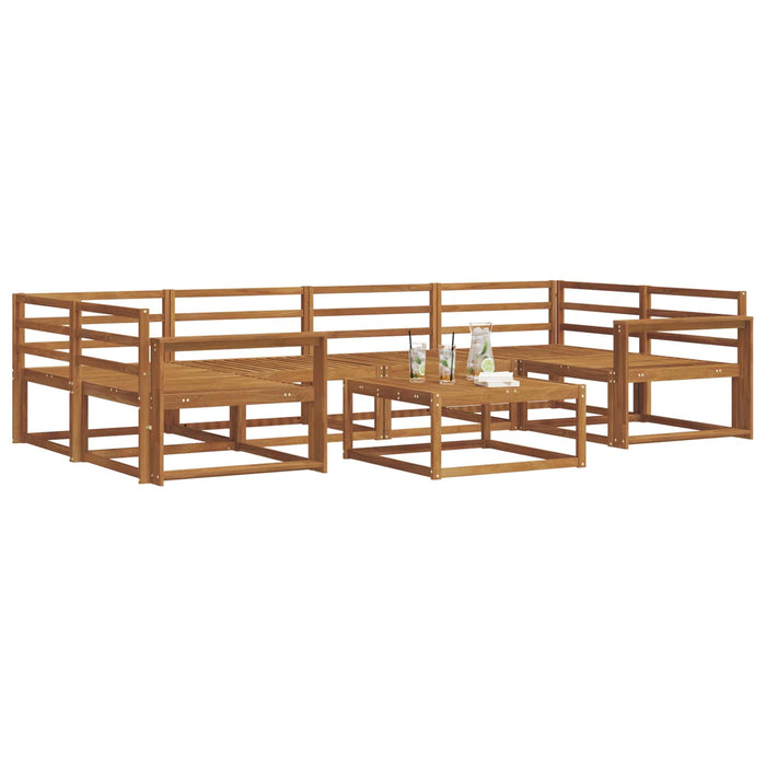 Set de canapele de exterior 7 pcs natural Lemn Solid de Acacia - WALTI WALTI