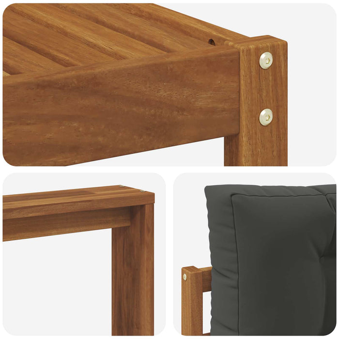 Set de canapele de exterior cu pernă 7 pcs Natural și Antracit - WALTI WALTI