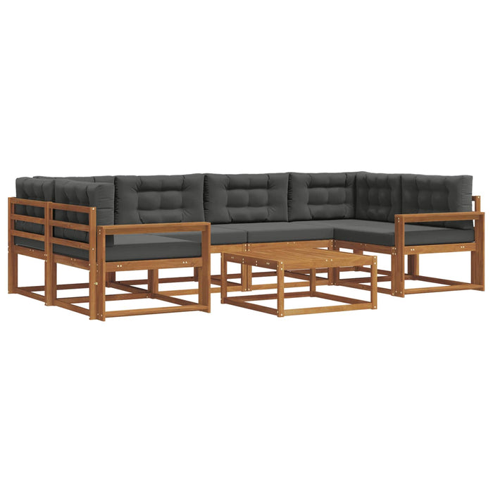 Set de canapele de exterior cu pernă 7 pcs Natural și Antracit - WALTI WALTI