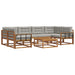 Set de canapele de exterior 7 pcs Gri natural și deschis - WALTI WALTI