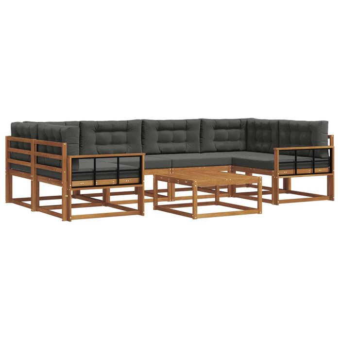 Set de canapele de exterior cu pernă 7 pcs Natural și Antracit - WALTI WALTI